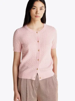 Tommy Hilfiger Neuletakit|Kaikki Neuleet>Naisten Neuletakki, MINI CABLE C-NK CARDI SS