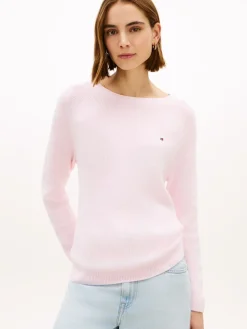 Tommy Hilfiger Kaikki Paidat|Neulepuserot>naisten neulepusero Cardi Fine GG LS Boat Neck Sweater,