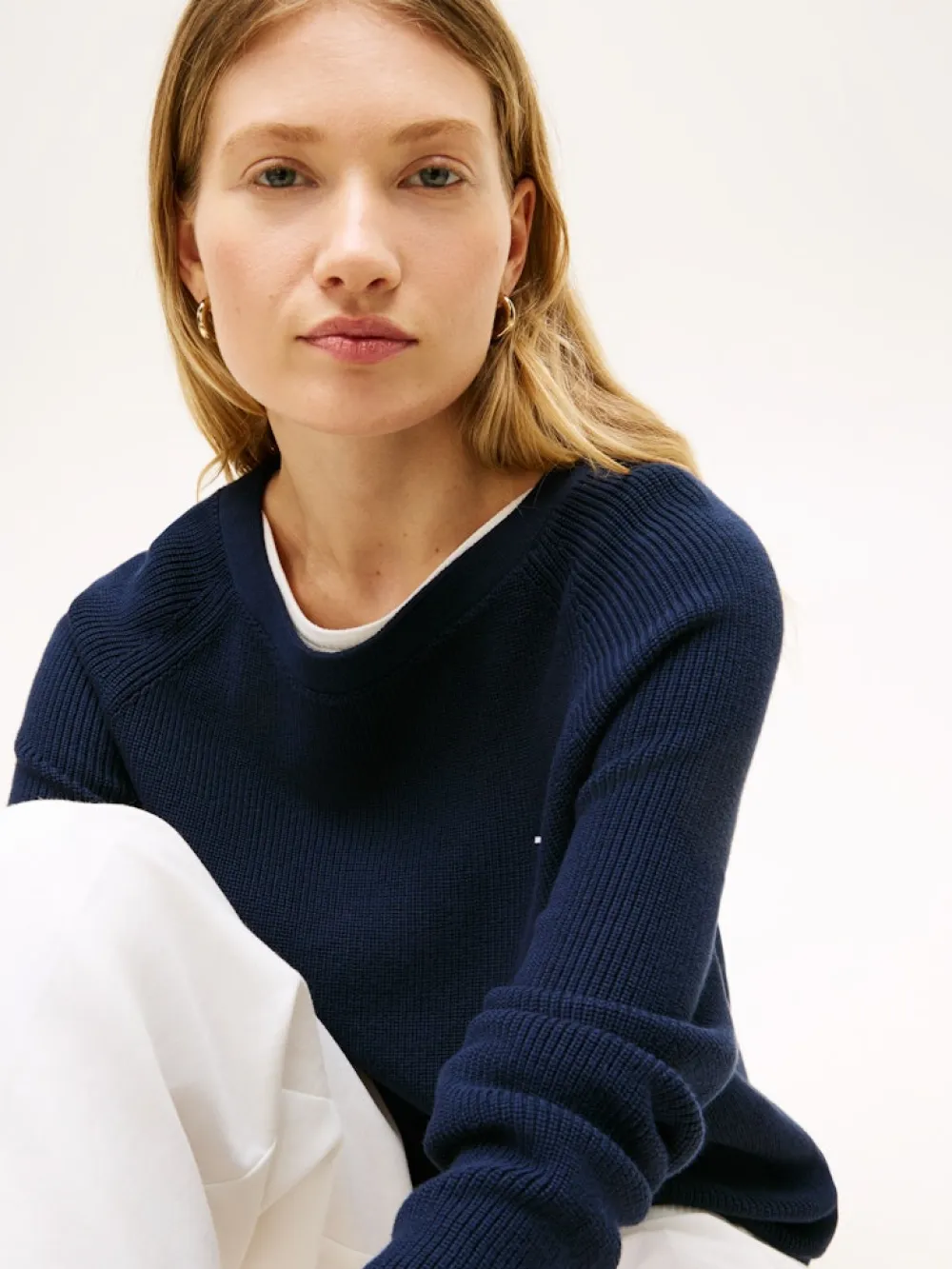 Tommy Hilfiger Kaikki Paidat|Neulepuserot>naisten neulepusero Cardi Fine GG LS Boat Neck Sweater,