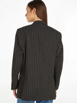 Tommy Hilfiger Bleiserit|Kevättakit>Naisten Oversize-bleiseri Liituraitakuosilla, OVERSIZED PREP PINSTRIPE BLAZER