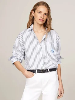 Tommy Hilfiger Paitapuserot|Kaikki Paidat>naisten paitapusero, STRIPE LOOSE FIT SHIRT