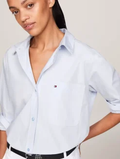 Tommy Hilfiger Paitapuserot|Kaikki Paidat>Naisten Paitapusero, Essential Cotton Easy Fit Shirt