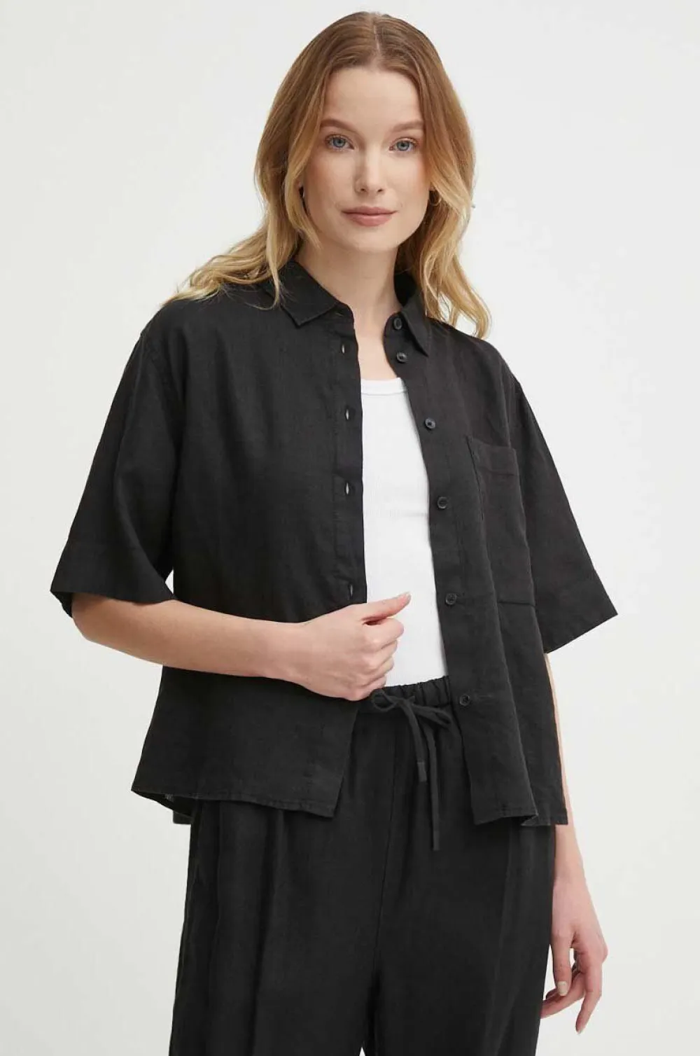 Tommy Hilfiger Paitapuserot|Kaikki Paidat>naisten pellavapaita, LINEN SS SHIRT