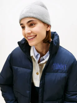 Tommy Hilfiger Pipot|Kaikki Päähineet>naisten pipo Tommy Script Cashmere Beanie, vaaleanharmaa