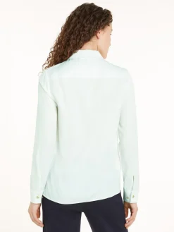 Tommy Hilfiger Paitapuserot|Kaikki Paidat>Naisten Pusero, GOLD BUTTON VISCOSE LS SHIRT