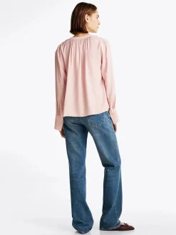Tommy Hilfiger Puserot|Kaikki Paidat>Naisten Pusero, SOFT VIS V NECK LS BLOUSE