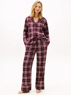 Tommy Hilfiger Pyjamat Ja Yöasut|Kaikki Alusasut Ja Pyjamat>naisten pyjama LS FLNL SHIRT PJ PANTS SET,