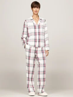 Tommy Hilfiger Pyjamat Ja Yöasut|Kaikki Alusasut Ja Pyjamat>Naisten Pyjama, K-GIFT FLANNEL SET&SLIPPER