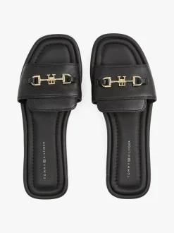 Tommy Hilfiger Sandaalit|Kaikki Kengät>naisten sandaalit, LEATHER HORSEBIT MULE