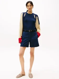 Tommy Hilfiger Shortsit Ja Caprit|Kaikki Housut Ja Farkut>naisten shortsit, CO BLEND GMD CHINO SHORT