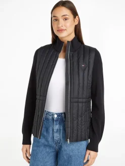 Tommy Hilfiger Kevättakit|Kaikki Takit Ja Bleiserit>naisten takki, LW PADDED KNIT MIX JACKET