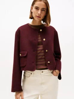 Tommy Hilfiger Talvitakit|Villakangastakit>naisten takki, DF WOOL BLEND REG LADY JACKET