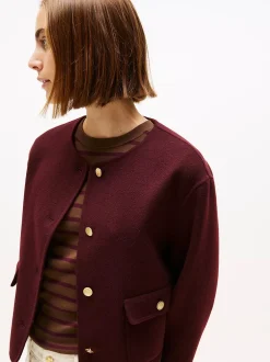 Tommy Hilfiger Talvitakit|Villakangastakit>naisten takki, DF WOOL BLEND REG LADY JACKET