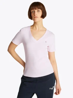 Tommy Hilfiger T-Paidat|Kaikki Paidat>naisten t-paita, SLIM CODY V-NK SS, C1O