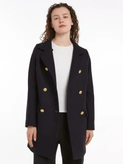 Tommy Hilfiger Talvitakit|Villakangastakit>Naisten Villakangastakki, WOOL BLEND SLIM FUNNEL COAT