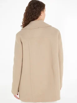 Tommy Hilfiger Talvitakit|Villakangastakit>Naisten Villakangastakki, RELAXED WOOL BLEND PEACOAT