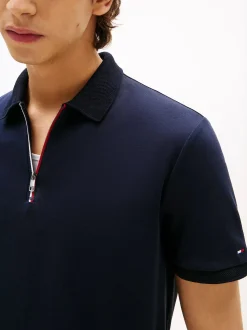 Tommy Hilfiger Pikeepaidat|Kaikki Paidat>Regular Signature Zip Placket Polo Shirt