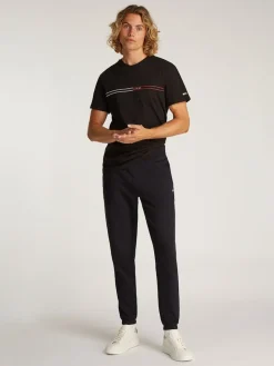 Tommy Jeans Collegehousut|Kaikki Housut Ja Farkut>miesten collegehousut, TJM SLIM S FLAG SWEATPANT EXT