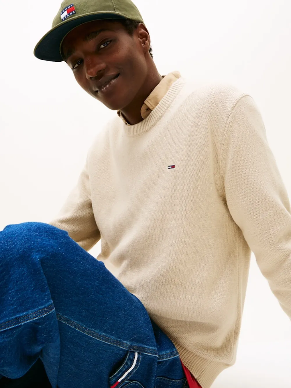 Tommy Jeans Neulepuserot|Kaikki Neuleet>miesten neulepusero TJM Slim ESS Sweater EXT,