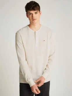 Tommy Jeans Collegepaidat|Kaikki Paidat>Miesten Paita, REG WAFFLE HENLEY TEE