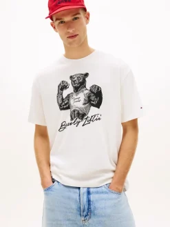 Tommy Jeans T-Paidat|Kaikki Paidat>miesten t-paita TJM RLX Bear SS Tee,