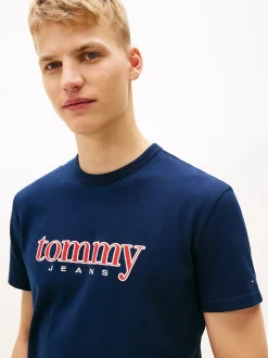 Tommy Jeans T-Paidat|Kaikki Paidat>miesten T-paita TJM REG APPLIQ GRAPHIC SS T EXT,
