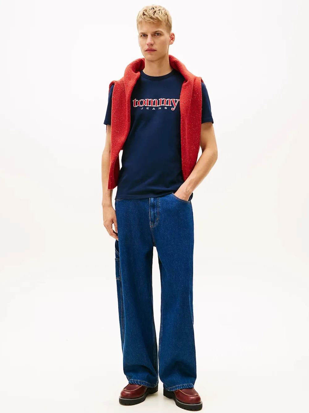 Tommy Jeans T-Paidat|Kaikki Paidat>miesten T-paita TJM REG APPLIQ GRAPHIC SS T EXT,