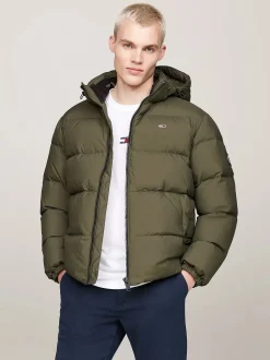 Tommy Jeans Talvitakit|Kaikki Takit>Miesten Untuvatakki, ESSENTIAL DOWN JACKET Armeijanvihreä