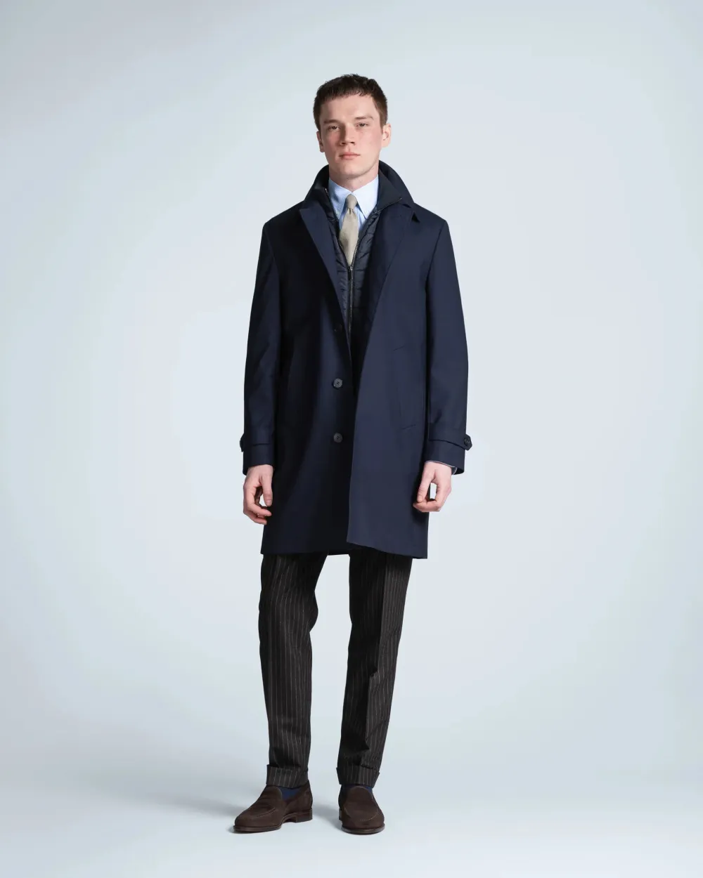 Turo Talvitakit|Kevättakit>miesten villakangastakki Town, tummansininen