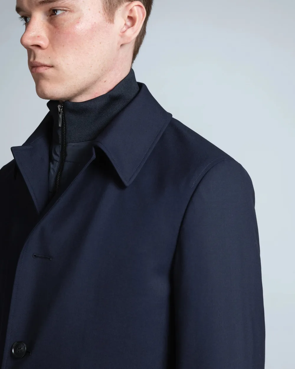 Turo Talvitakit|Kevättakit>miesten villakangastakki Town, tummansininen