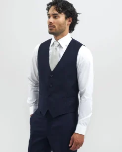 Turo Miesten Pukuliivit|Kaikki Puvut Ja Bleiserit>Tailor miesten liivi, LUCAS Sininen