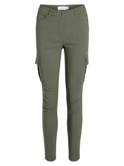 Vila Cargo-Housut|Kaikki Housut Ja Farkut>housut, VICARGO RW 7/8 PANT Armeijanvihreä