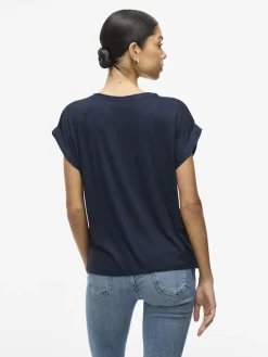 Vila T-Paidat|Kaikki Paidat>lyhythihainen toppi, VIELLETTE S/S SATIN TOP