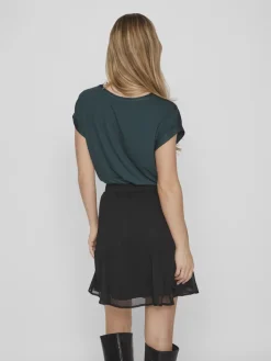 Vila T-Paidat|Kaikki Paidat>lyhythihainen toppi, VIELLETTE S/S SATIN TOP