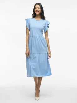 Vila Mekot|Kaikki Mekot Ja Hameet>naisten mekko, VISUMMER S/S MIDI DRESS