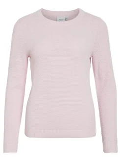 Vila Kaikki Paidat|Neulepuserot>naisten neulepaita VIDalo O-Neck L/S Knit Top-NOOS,