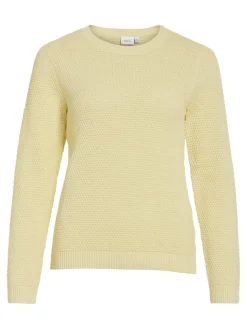 Vila Kaikki Paidat|Neulepuserot>naisten neulepaita VIDalo O-Neck L/S Knit Top-NOOS,