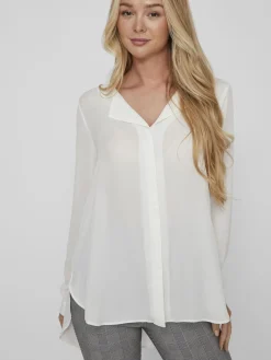 Vila Paitapuserot|Kaikki Paidat>naisten paita Vilucy LS Shirt, valkoinen