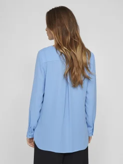 Vila Paitapuserot|Kaikki Paidat>naisten paita Vilucy LS Shirt, sininen