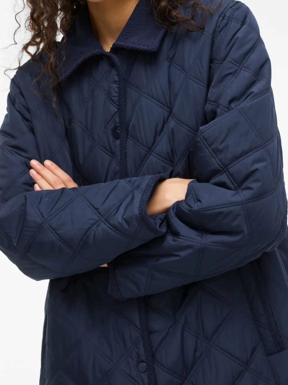 Vila Kevättakit|Tikkitakit>naisten tikkitakki, VIQUILA L/S CORDUROY QUILT LONG JACKET