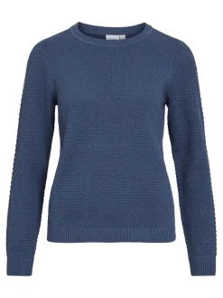 Vila Kaikki Paidat|Neulepuserot>neule, K-VIDALO O-NECK L/S KNIT TOP- NOOS