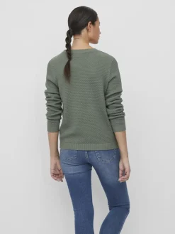 Vila Kaikki Paidat|Neulepuserot>neule, VIDALO O-NECK L/S KNIT TOP