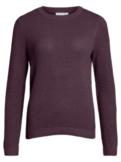 Vila Kaikki Paidat|Neulepuserot>neule, VIDALO O-NECK L/S KNIT TOP