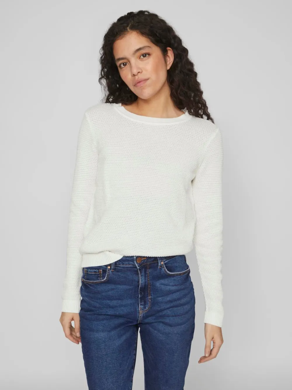 Vila Neulepuserot|Kaikki Neuleet>neule, VIDALO O-NECK L/S KNIT TOP