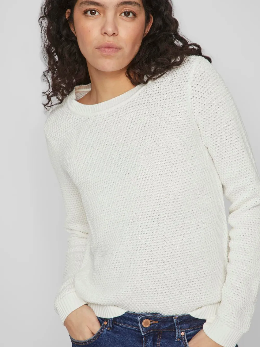 Vila Neulepuserot|Kaikki Neuleet>neule, VIDALO O-NECK L/S KNIT TOP