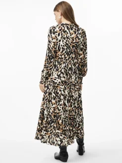 Y.A.S Mekot|Kaikki Mekot Ja Hameet>mekko, YASALIRA LS LONG DRESS S Beige Kuosi