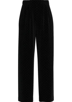 Y.A.S Suorat Housut Ja Kangashousut|Kaikki Housut Ja Farkut>naisten housut, YASHELLA HW VELOUR ELASTIC PANT