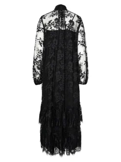 Y.A.S Mekot|Kaikki Mekot Ja Hameet>naisten mekko YASLACILLA LS LACE LONG DRESS, musta