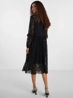 Y.A.S Mekot|Kaikki Mekot Ja Hameet>Naisten Mekko YASLUCIANNA LS LONG LACE DRESS