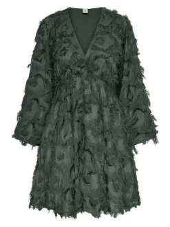 Y.A.S Mekot|Kaikki Mekot Ja Hameet>naisten mekko, YASPAZYLLA 7/8 DRESS Armeijanvihreä